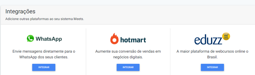 Como integrar com o Hotmart meets