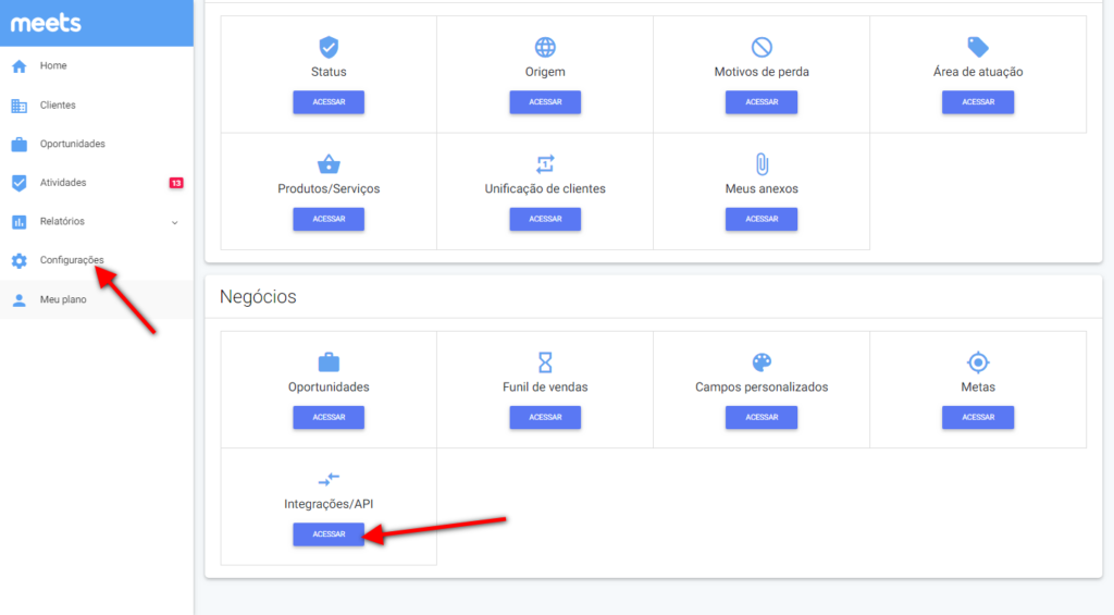 Como integrar com o Whatsapp Web Meets