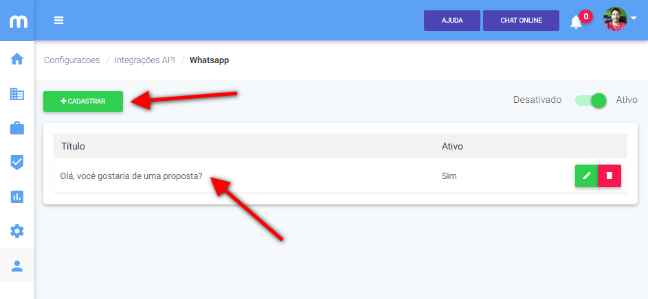 Como integrar com o Whatsapp Web Meets