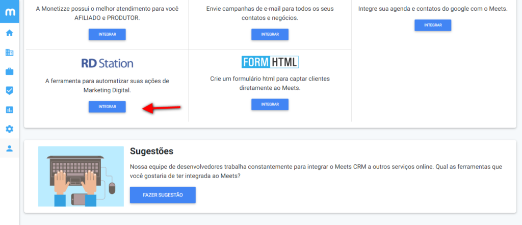 Como integrar o Meets com o RD Station