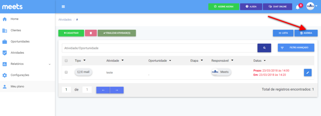 integrar com Google Agenda Meets