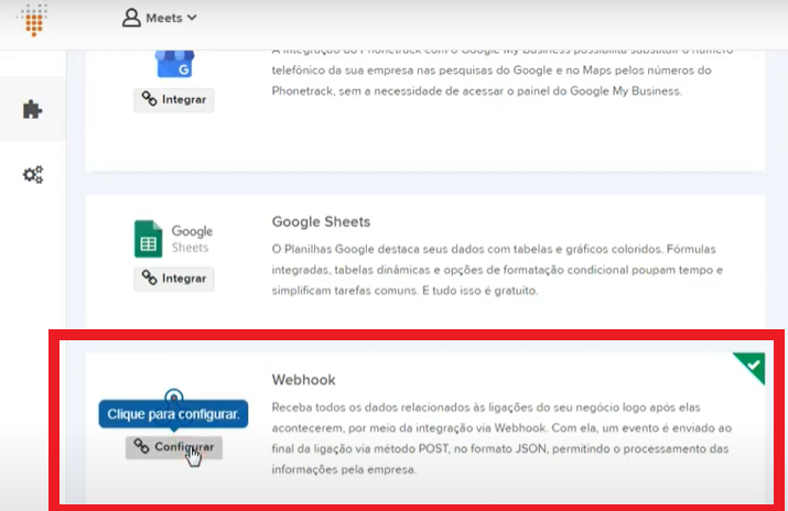 integrar com o PhoneTrack meets