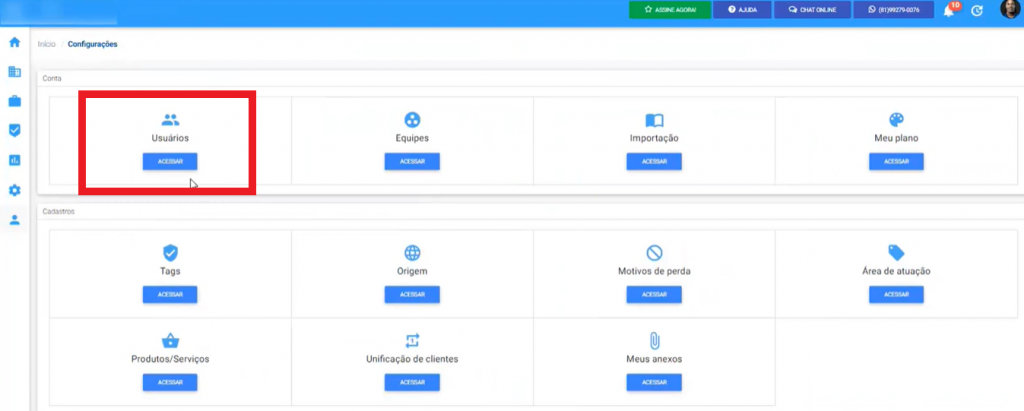 Como configurar e-mail de envio meets